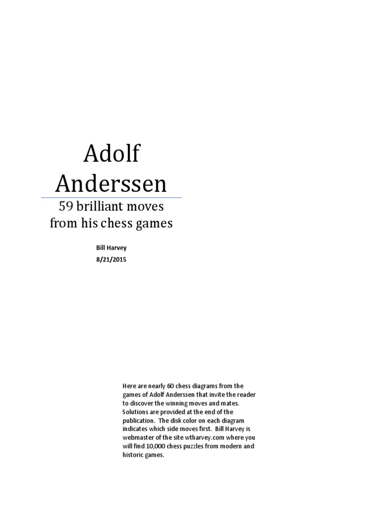 The chess games of Adolf Anderssen