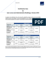 DGNB International Certification Fees