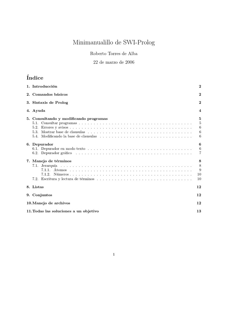 Guía básica de SWI-Prolog | PDF | Comillas | Lógica de primer orden