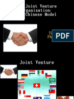 The Joint Venture Organization The Chinese Model