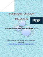 Tafsir Ayat Puasa Dan Faedahnya