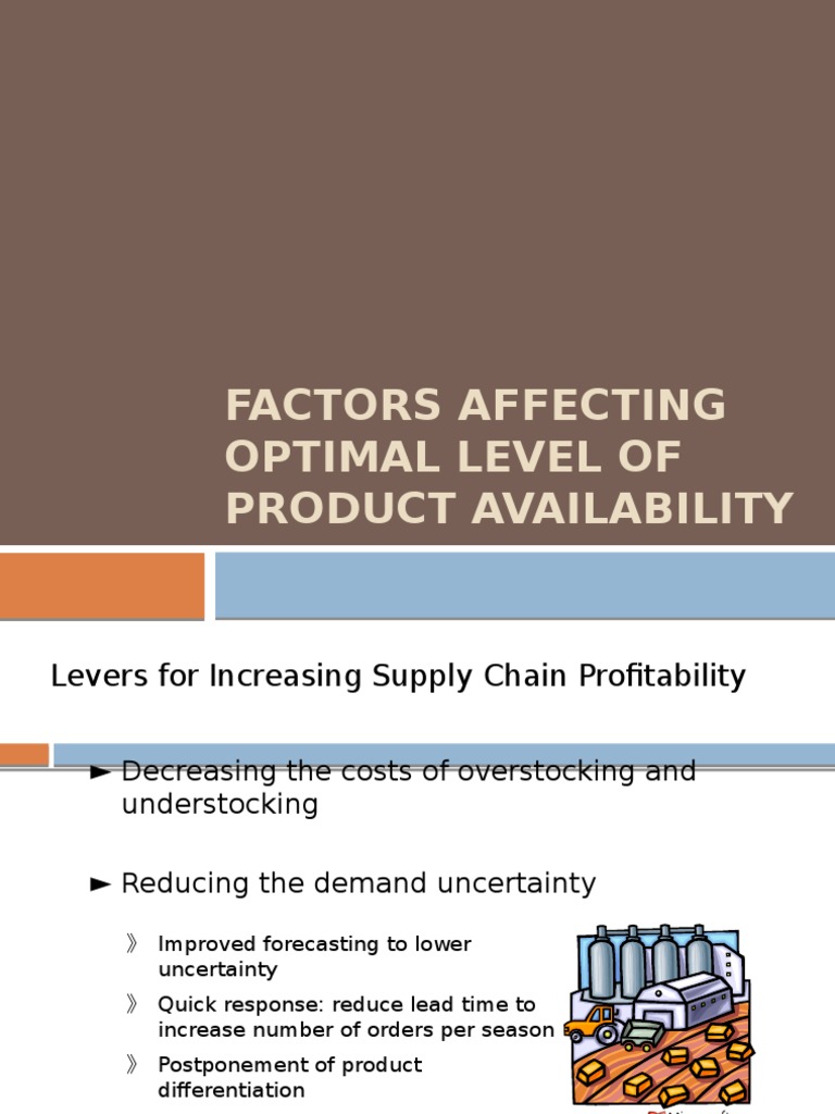 Factors Affecting Optimal Level of Product Availability | PDF