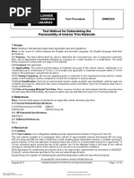 GMW 3232-Test Method For Determining The Flammability of Interior Trim Materials