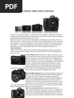 O que todos devem saber sobre câmeras