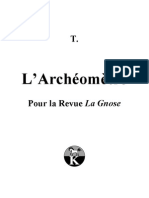 T. - L'Archéomètre, Pour La Revue La Gnose (Version Numérique)