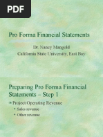 Pro Forma Financial Statements4