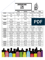 2015-2016 Weekly Schedule