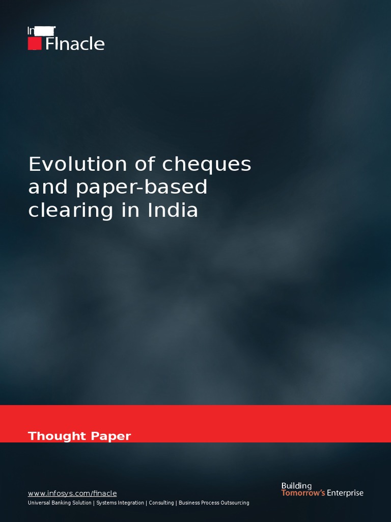 Evolution of Cheques and Paper Based Clearing in India | PDF ...