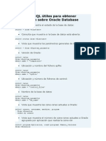 Oracle - Consultas Administrador