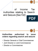 Powers of Income Tax Authorities Relating To Search
