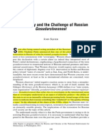 Civil Society and The Challenge of Russian: Gosudarstvennost