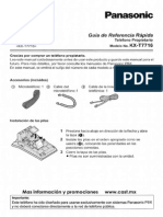 KX-T7716 Panasonic Manual Guia de Referencia Rapida