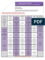 Dancel Family Center Fall Main Pool Schedule