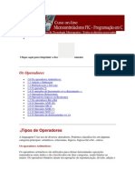 Os Operadores MikroC