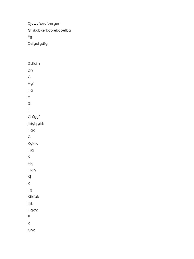 Random Text Placeholder Document | PDF