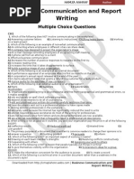 Download Business Communication and Report Writing - Multiple Choice Questions by Hamza hhr SN275542036 doc pdf