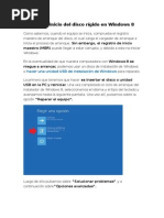 Reparar El Inicio Del Disco Rígido en Windows 8