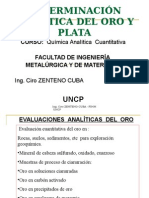 Quimica Analítica Del Oro