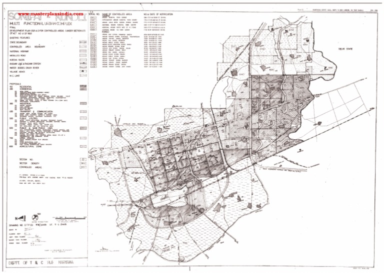 Sonipat Kundli Master Plan 2021 Map Final | PDF