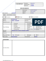 Damage / Discrepancy Report