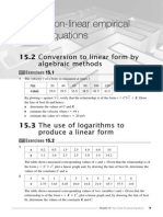 Non-Linear Empirical Equations: Conversion To Linear Form by Algebraic Methods