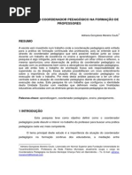 Desafios Do Coordenador Pedagogico Na Formacao de Professores