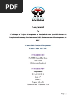Download Challenges of Project Management in Bangladesh With Special Reference to Bangladesh Economy Performance of ADP Infrastructural Developments  FDI by Shariful Islam Shaheen SN275573330 doc pdf