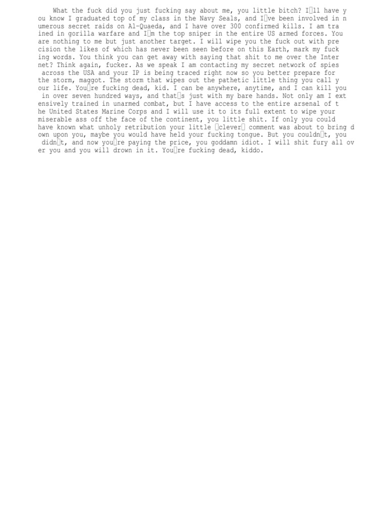 Navy Seals Copypasta PDF