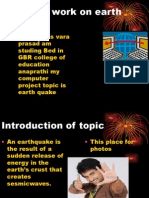 Project Work on Earth Quake