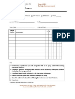 Form UCE 3 Participation Assessment
