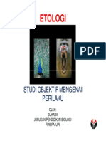 Ch.1 ETOLOGI