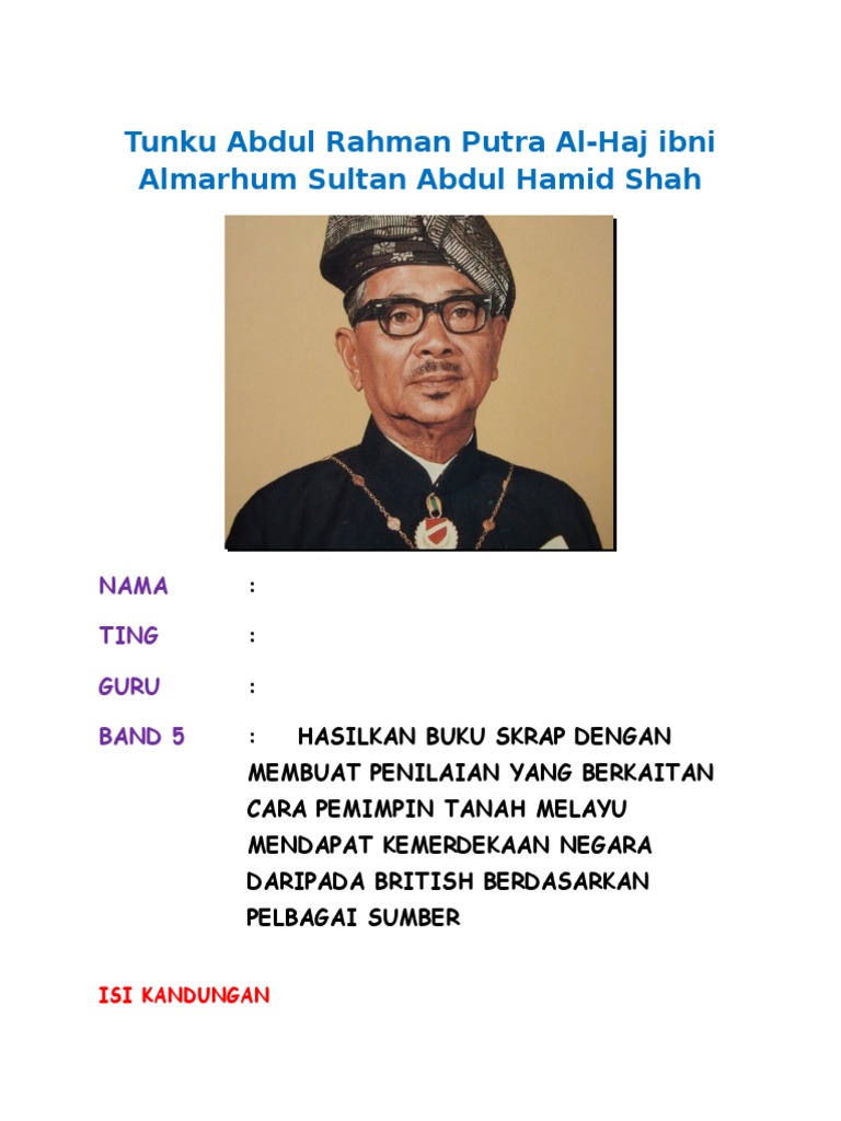 Folio Tunku Abdul Rahman Pdf