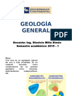 Geología General: Docente: Ing. Dionicio Milla Simón Semestre Académico: 2015 - 1