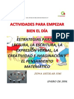 ACTIVIDADES INICIALES 5° GRADO PRIMARIA