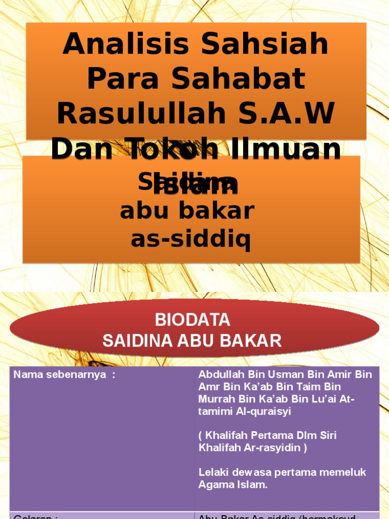 Saiyidina Abu Bakar Saidina Abu Bakar Pdf
