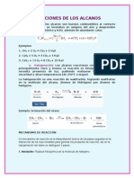 Reacciones y Obtención de Alcanos