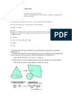 Área Lateral y Total Del Cono