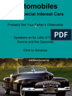 Some Special Interest Cars: Automobiles