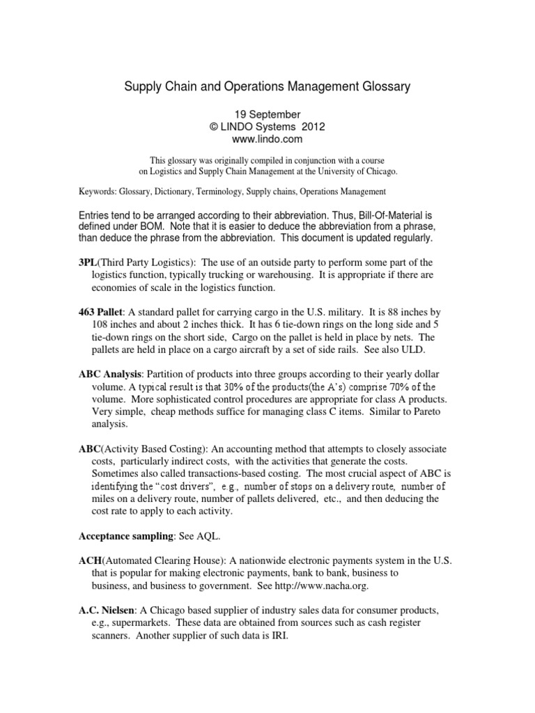 Glossary PDF | PDF