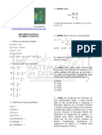 Decimais, frações e problemas de matemática básica