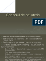 Cancerul de Col Uterin