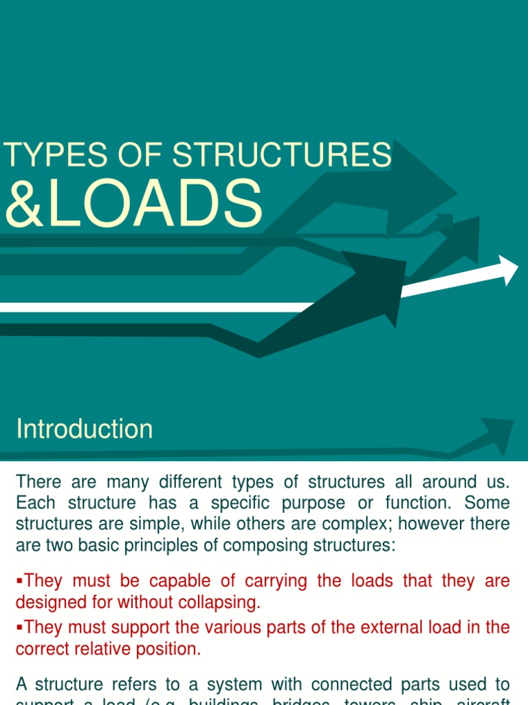 Types of Structures and Loads Explained | PDF | Truss | Deformation ...