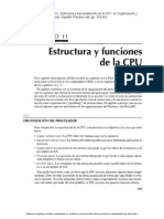15) Stallings, William. (1997) - "Estructura y Funcionamiento de La CPU" en Organización y Arquitectura de Computadores. España Prentice Hall, Pp. 393-405