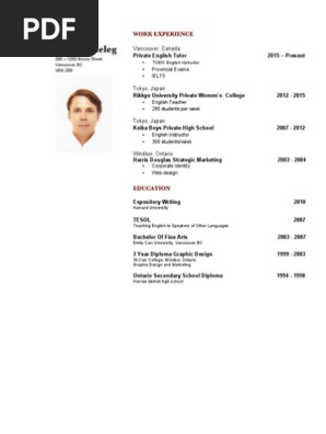 harvard resume 