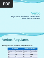 Verbos Regulares e Irregulares