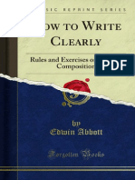 How To Write Clearly