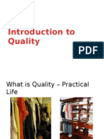 Introduction To Quality