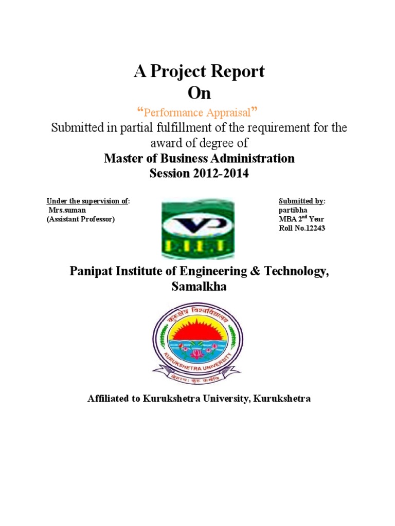Performance Appraisal Project Report | PDF