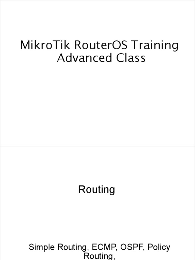 Mikrotik FullManual | PDF