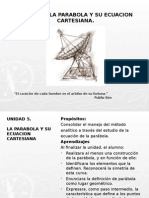 La Parabola y Su Ecuacion Cartesiana